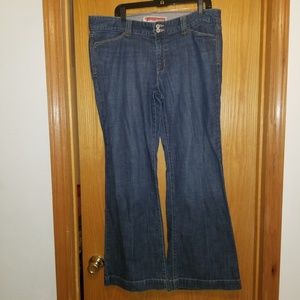 Women's GAP size 14 curvy trouser blue jeans